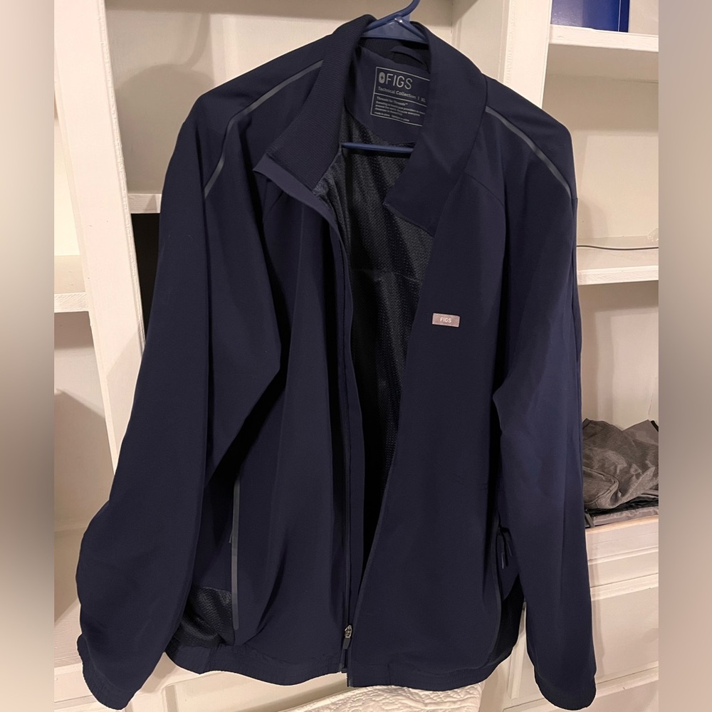 Figs navy scrub jacket. Size XL NWOT